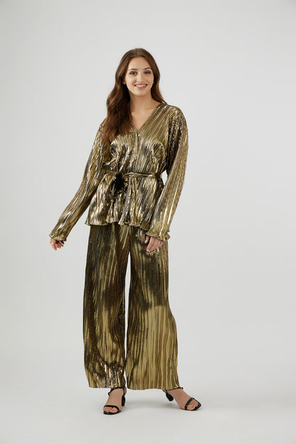 'Aurora' pleated co-ord set