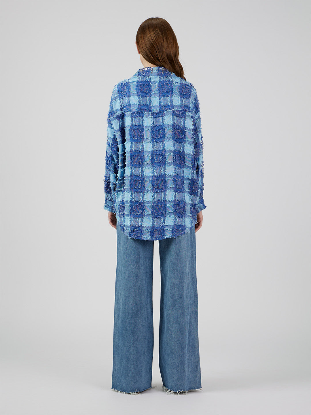 Ixia' Textured Checks shirt