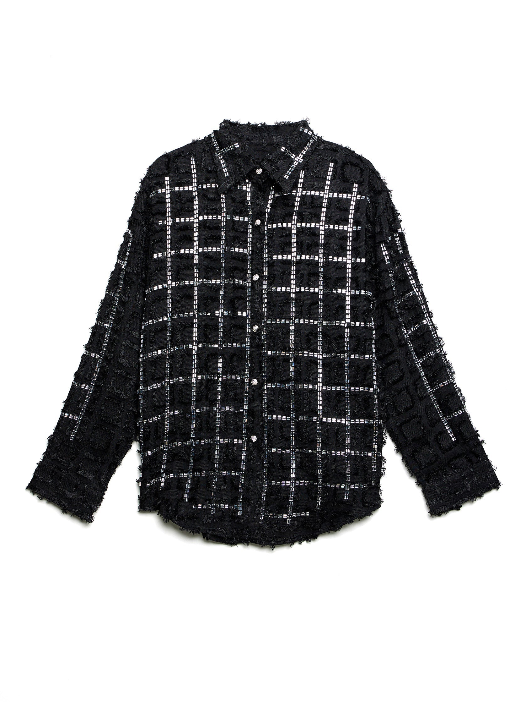 Ixia' Textured Checks shirt