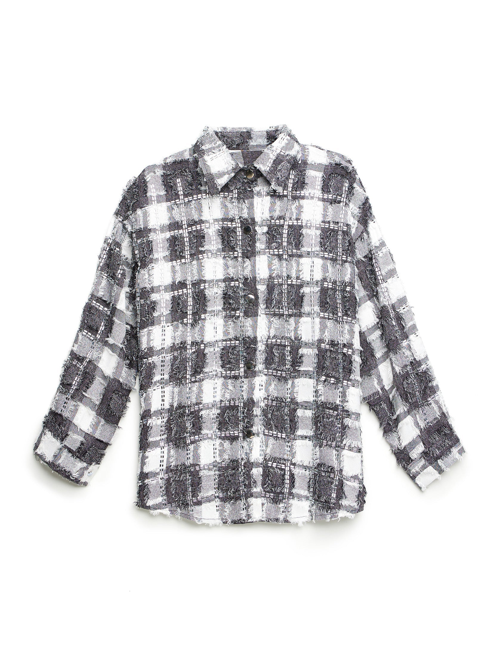 Ixia' Textured Checks shirt