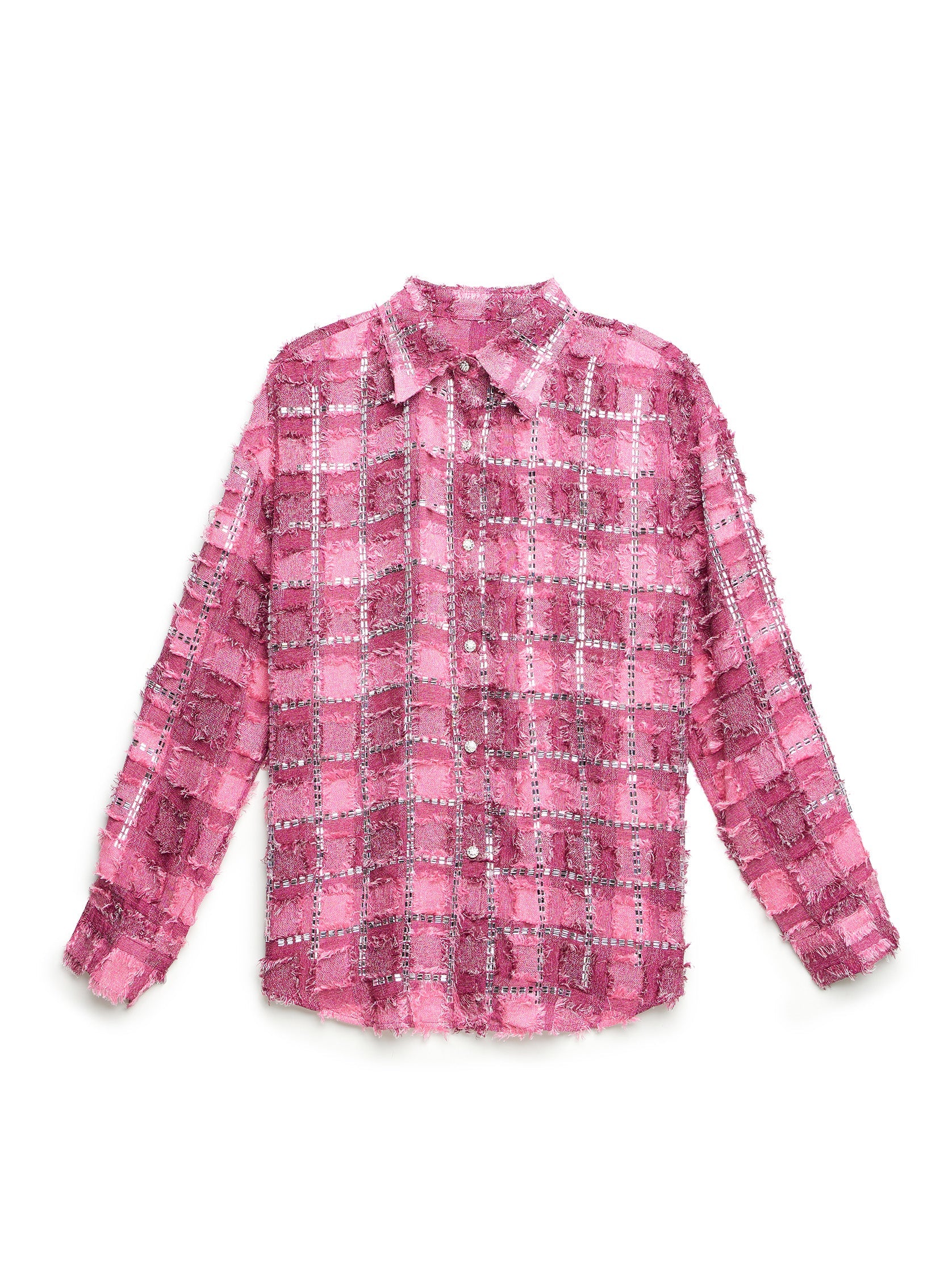 Ixia' Textured Checks shirt