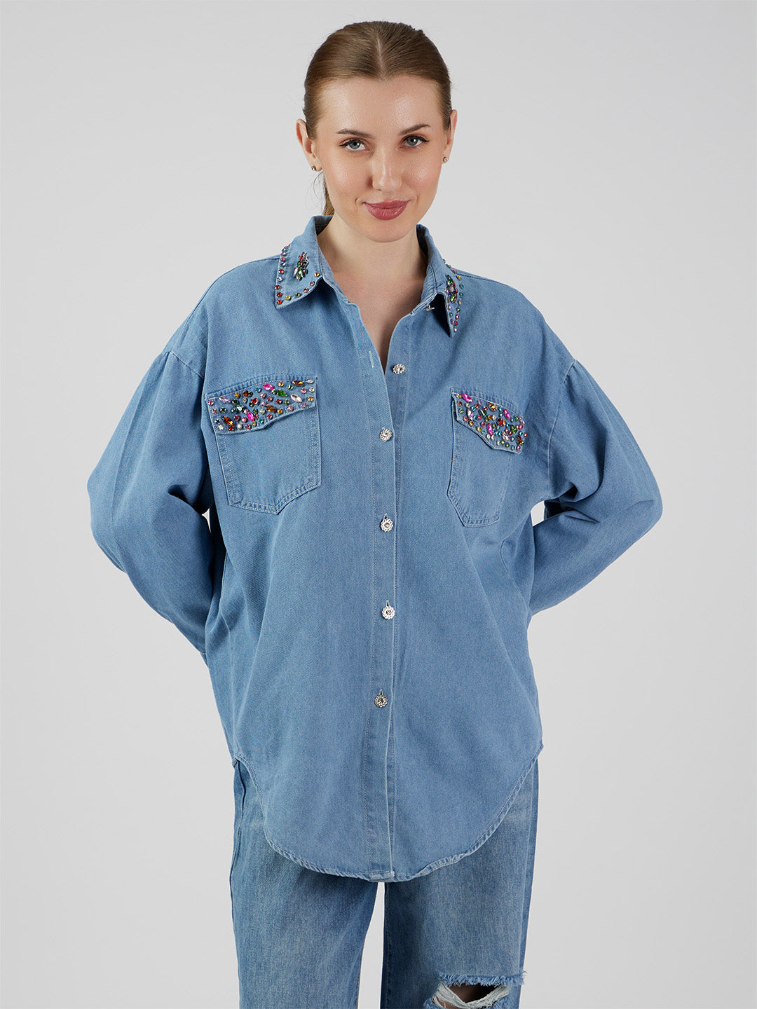 Aster' Spring Diamond Pocket Shirt