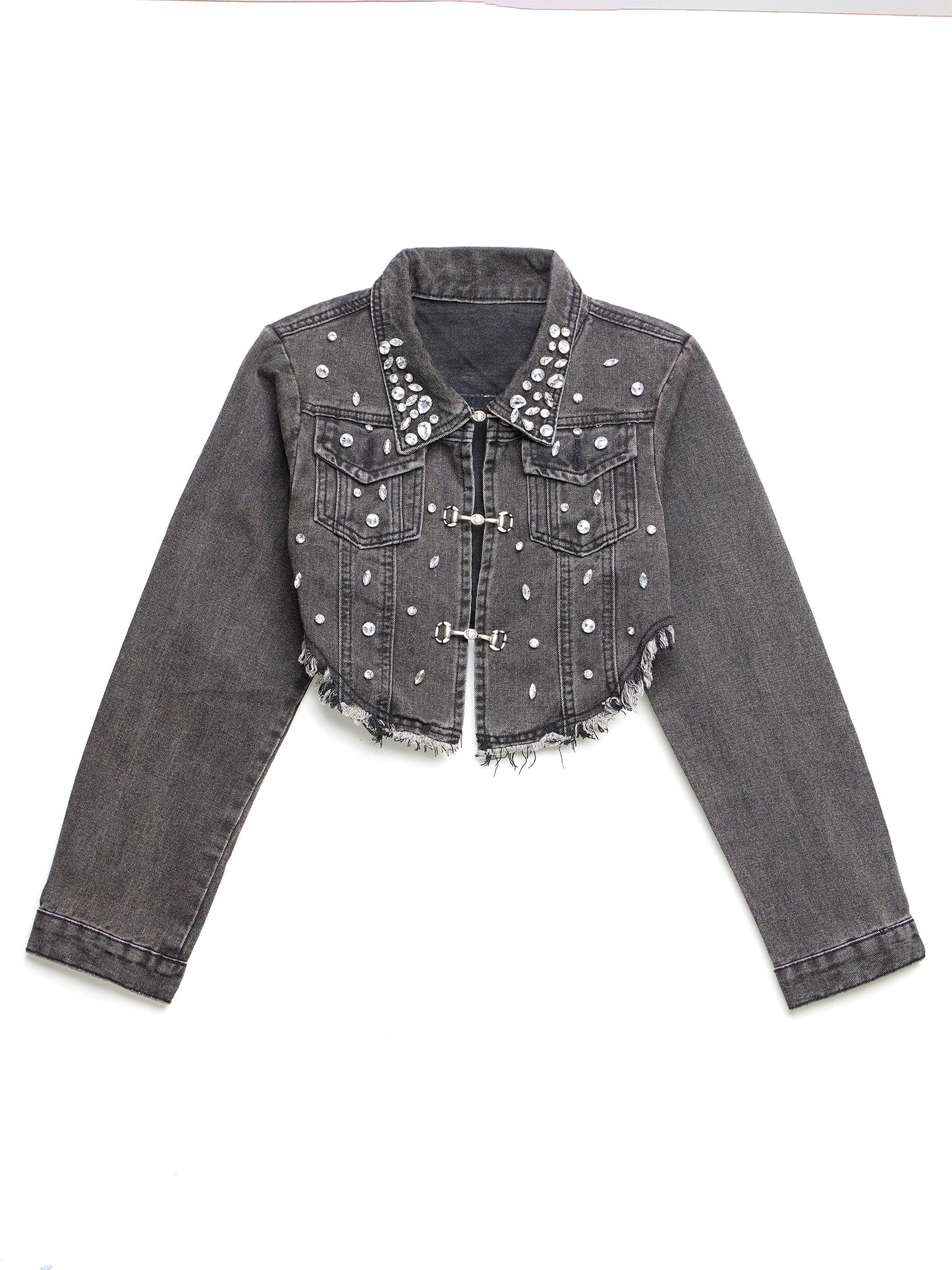 Diamond Studded Denim Jacket