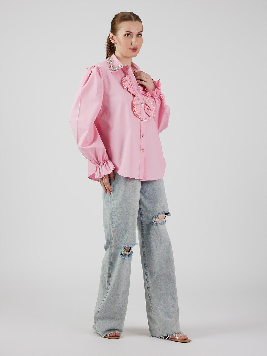 Sorbet' Ruffled Shirt