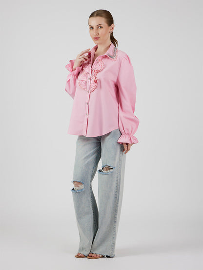 Sorbet' Ruffled Shirt