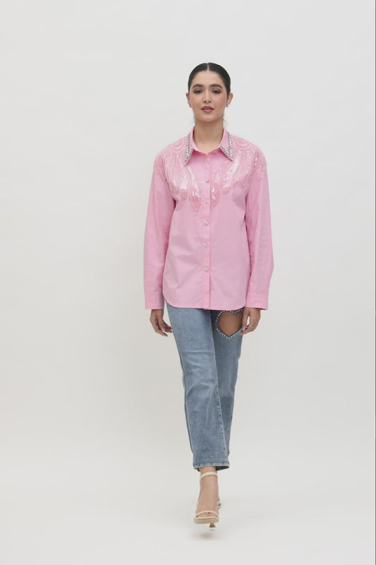 'Jasmine' embellished shirt