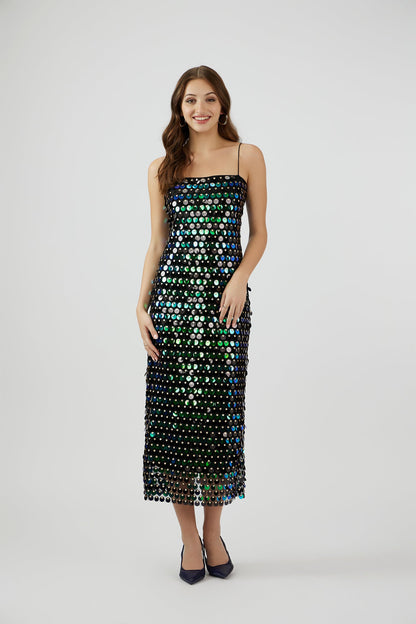 'Bella' sequined midi dress