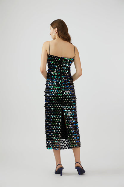 'Bella' sequined midi dress